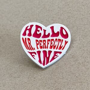 Taylor Swift “Hello Mr. Perfectly Fine” Heart Enamel Pin – Fearless TV